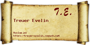 Treuer Evelin névjegykártya